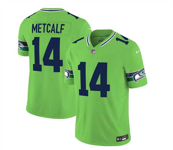 Men & Women & Youth Seattle Seahawks #14 DK Metcalf 2023 F.U.S.E. Green Limited Jersey->seattle seahawks->NFL Jersey